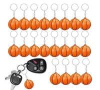 Dranng Portachiavi da Basket | 20 Pezzi Portachiavi con Palla Sportiva Arancione, Ciondoli per Borsetta Portachiavi Sportivo Ricompensa di Carnevale Basket, Portachiavi per Ragazzi Regalo novità