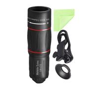 Dranng Telescopio monoculare per smartphone,Telescopio monoculare ad alta definizione,Telescopio monoculare 18X25 leggero - Adattatore per smartphone treppiede monoculare leggero per concerti, caccia,