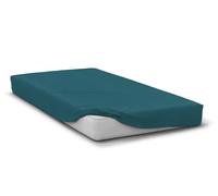 Drap housse - HOME LINGE PASSION - HP72117 - Microfibre 82 g - 180 x 200 cm - Bonnet 30 cm - Bleu canard