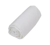 Drap housse matelas bébé 60x150 100% coton blanc