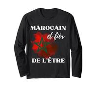 Drapeau Maroc Marocain e fièr de l'être Maroc Maglia a Manica