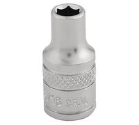 Draper 0.5cm 0.6cmD Imperial Presa Standard Lunghezza Cromato 6 Punto Zigrinato