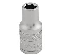 Draper 0.6cm 0.6cmD Imperial Presa Standard Lunghezza Cromato 6 Punto Zigrinato