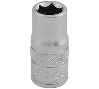 Draper 0.7cm 0.6cmD Imperial Presa Standard Lunghezza Cromato 6 Punto Zigrinato