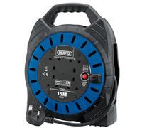Draper 02127 Avvolgicavo a quattro prese 230V (15M)