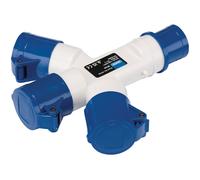 Draper 03720 Resistente / Urto Resist 230V 3-Way Splitter 16A - 03720