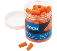 Draper 04115 PU Schiuma Monouso Tappi per Orecchie ( Vaso Di 50 Coppie) - 04115