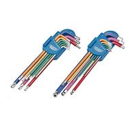 Draper 04776 Expert Metric Long Arm TX-Star® - Set di chiavi esagonali, codice colore (18 pezzi)