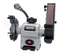 Draper 05096 150mm 370W 230V Bench Smerigliatrice Con Levigatura Cintura E LED