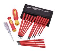 Draper 05776 XP1000 VDE Doppio Isolato Interscambio Lama Set Cacciaviti (18 PC)