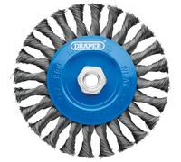 Draper 08059 Acciaio Twist-Knot Piatto Spazzola a Disco Metallica 150mm M14 -