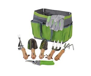 Draper 08997 - Set di attrezzi da giardino in acciaio inox con borsa portaoggetti (8 pezzi)