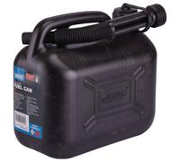 Draper 09053 - Tanica di combustibile in plastica, 5L, Nero, Taglia Unica