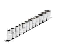 Draper 1.3cmD Metrico Presa Set Su Metallo Binario 12 Pezzi 10 A 24mm 6 Punto