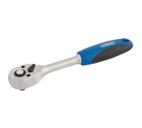 Draper 1/4"D 72 Denti Rimuovibile Soft Grip Cricchetto Quick Release 16427