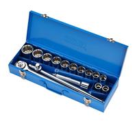 Draper 1.9cmD Metrico Hex Bi Presa Set IN Metallo Case 15 Pezzi Standard 16440