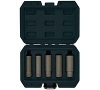 Draper 12423 Dado Ruota Doppio Presa Set, 1cm Quadro Dr. (5 Pezzi)
