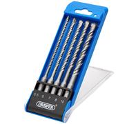 Draper Set di 5 punte per trapano SDS Plus Centric Tip - 12427 - Punta in carburo di tungsteno, doppia scanalatura, per calcestruzzo, muratura, mattoni, pietra, marmo, granito