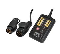 Draper 12V Lattina Bus 13 E 7-Pin Traino Presa Tester 5m Cavo LED Display 27198