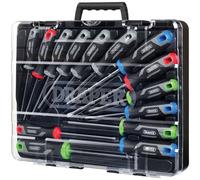 Draper Set di 14 cacciaviti con impugnatura morbida Draper TX-Star® - 13437 - punte magnetiche, lame CRV