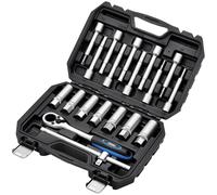 Draper 13604 Montante Ammortizzatore Kit Dado, 1.3cm Quadro Dr. (19 Pezzi)