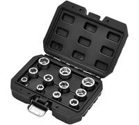 Draper 13894 Bullone Estrattore Presa Set, 1cm Quadro Dr. (11 Pezzi)