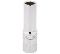 Draper 13mm Alta Torsione 12 Punto Presa Profonda 1.3cm Sq Dr Zigrinato Lucido