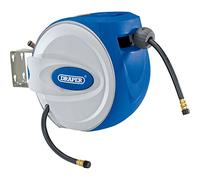 Draper 15049 - Avvolgitubo retrattile, 30 m, colore: Blu