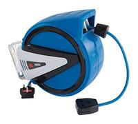 Draper 15051 avvolgicavo elettrico a scomparsa, blu, 10 m