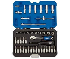 Draper 16446 Square Drive socket set, argento, 1/10,2 cm