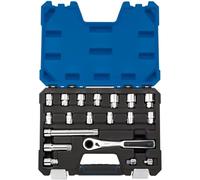 (TG. 20 mm) Draper VTX20 - 19 mm/B 20 mm 'Go through' socket set (19 pezzi), b