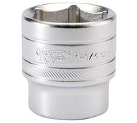 Draper 16639 - Chiave a bussola con attacco quadro da 1/2", in cromo satinato, misura 1,1/4"