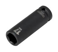 Draper 17Mm Deep Impact Socket 1/2" Dr 6 Point Hex Cromo Vanadio Acciaio 12743