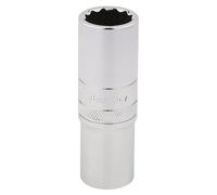 Draper 18mm Alta Torsione 12 Punto Presa Profonda 1.3cm Sq Dr Zigrinato Lucido