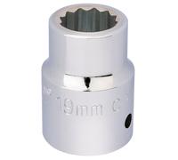 Draper 19Mm 3/4" 12 Punti Cromo Chiave A Bussola Lunghezza Standard 16690