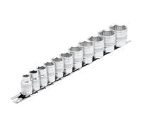 Draper 1cmD Imperial Presa Set su Un Metallo Binario 11 Pezzi 6 Punto Standard