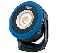 Draper 2 65688 COB SMD LED senza fili ricaricabile Mini luce di inondazione, 7W, 120 lumen, cavo USB-C fornito, nero, taglia unica