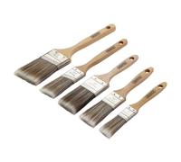 Draper 20445 Set di pennelli con manico in legno, 5 pezzi