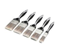 Draper 20618 - Set di pennelli piatti con impugnatura morbida, 5 pezzi
