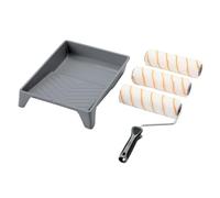 Draper 20945 - Set di rulli per pittura a pelo medio, in poliestere, con impugnatura morbida, include 3 manicotti, vassoio e telaio