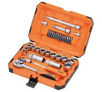 Draper 22110 HI-TORQ - Set di chiavi a bussola a 6 punte, 1/4" e 3/8" (34 pezzi)
