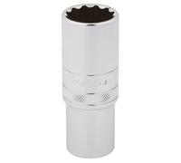 Draper 22mm Alta Torsione 12 Punto Presa Profonda 1.3cm Sq Dr Zigrinato Lucido