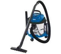 Draper 230V Asciutto e Bagnato Aspirapolvere Con Acciaio Inox Tank 15L 1250W
