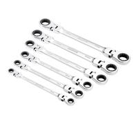 Draper 27762 Hi-Torq Testa Flessibile Doppio Anello Chiave a Cricchetto Set 6 PC