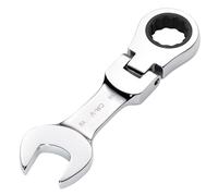 Draper 27981 HI-TORQ - Chiave combinata a cricchetto con testa flessibile, 19 mm