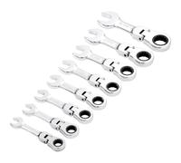 Draper 27982 Hi-Torq Metrico Stubby Testa Flessibile Cricchetto Chiave Set 8 PC