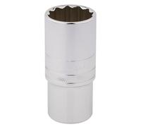 Draper 27mm Alta Torsione 12 Punto Presa Profonda 1.3cm Sq Dr Zigrinato Lucido