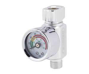 Draper 28377 14'' BSP On-Gun Air Regulator con Manometro Compressore, 140psi