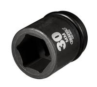 Draper 28735 Expert Hi-Torq - Bussola a impatto a 6 punti, attacco quadro da 3/4", 30 mm, blu