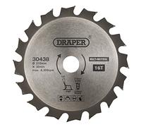 Draper 30438 TCT - Lama per sega circolare multiuso, 210 x 30 mm, 16 T, argento, taglia unica